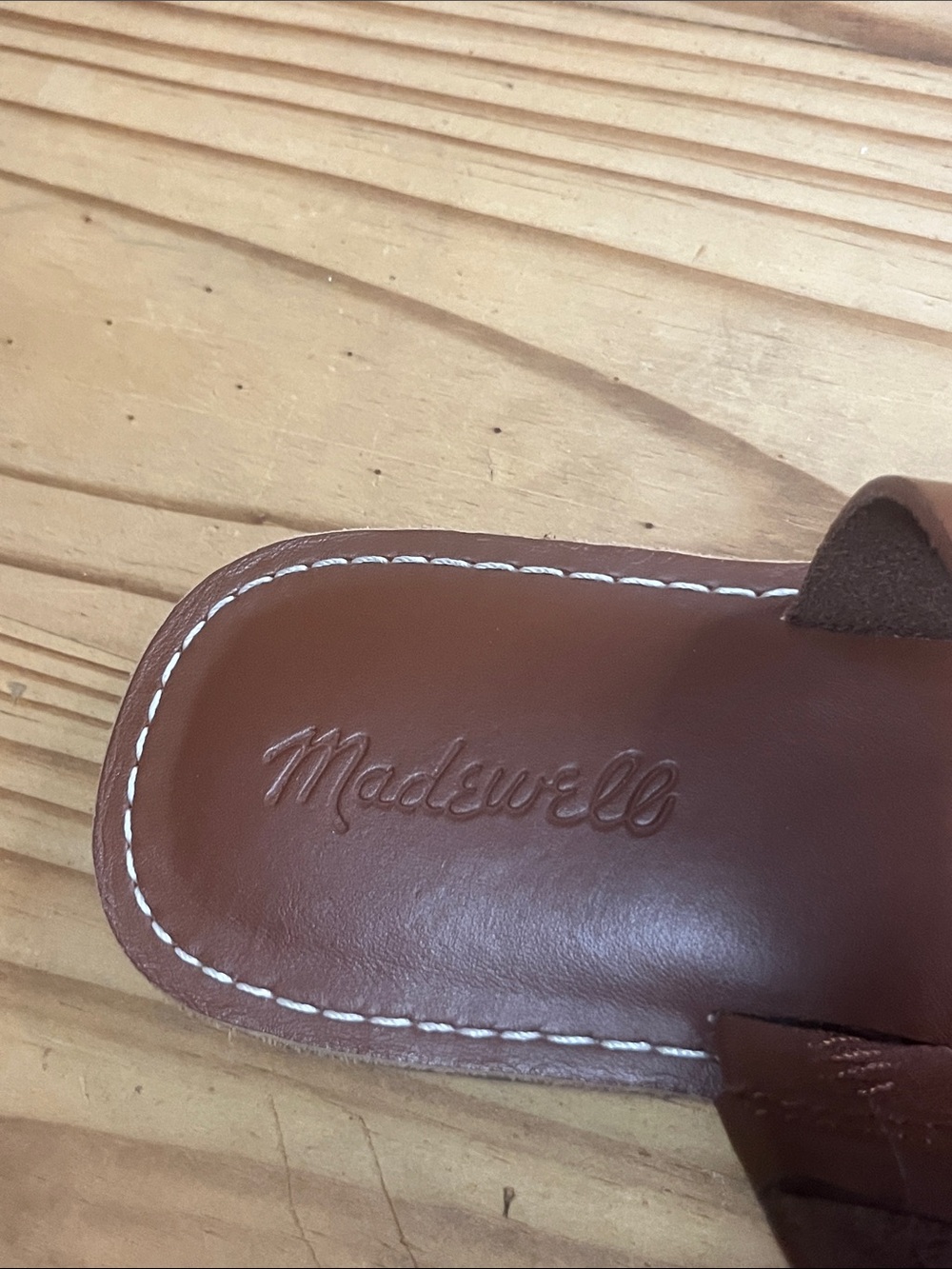 Madewell the Boardwalks T-Strap Slide Sandals - Picture 3 of 9